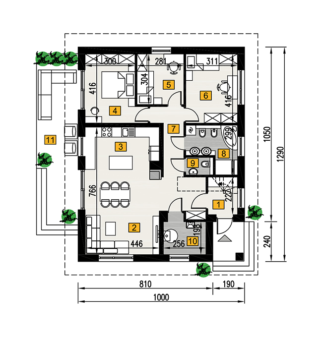 rzut parteru