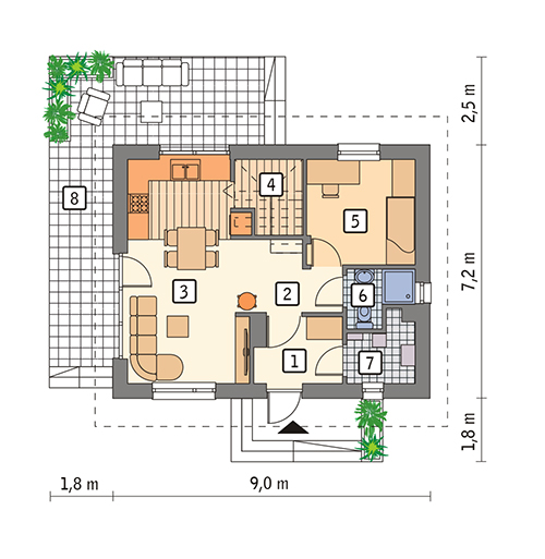 rzut parteru