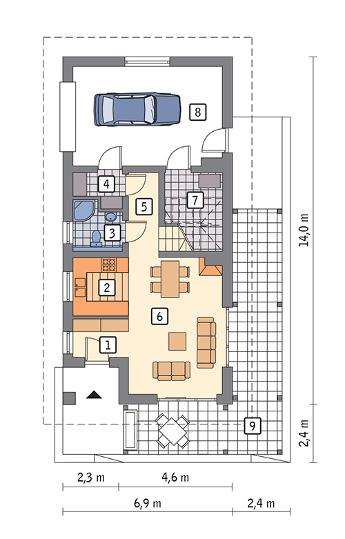 rzut parteru