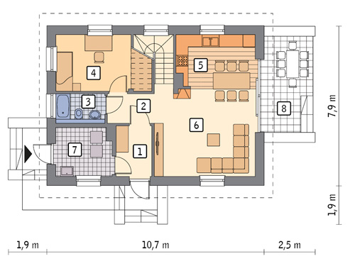 rzut parteru