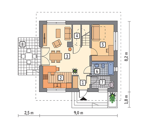 rzut parteru