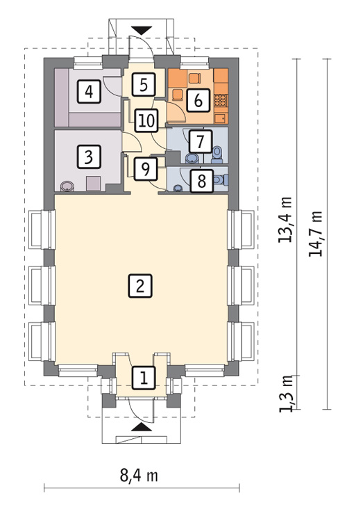 rzut parteru