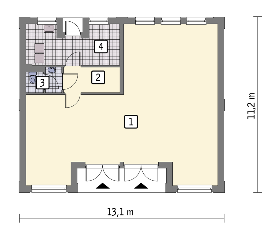 rzut parteru