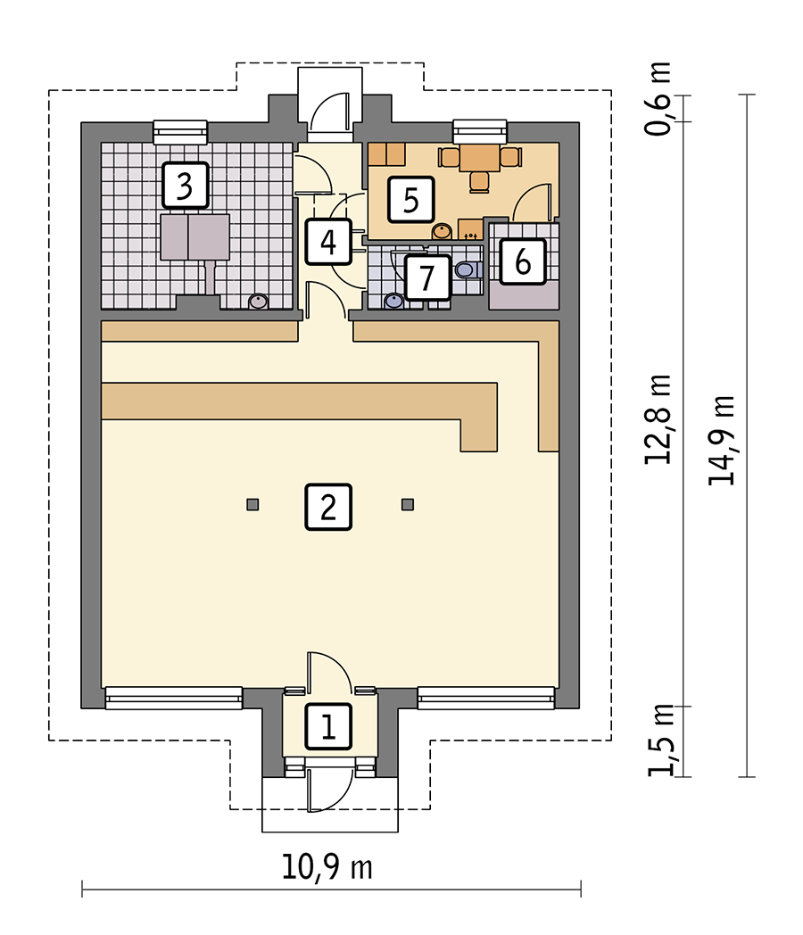 rzut parteru