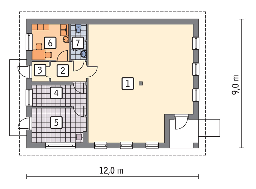 rzut parteru