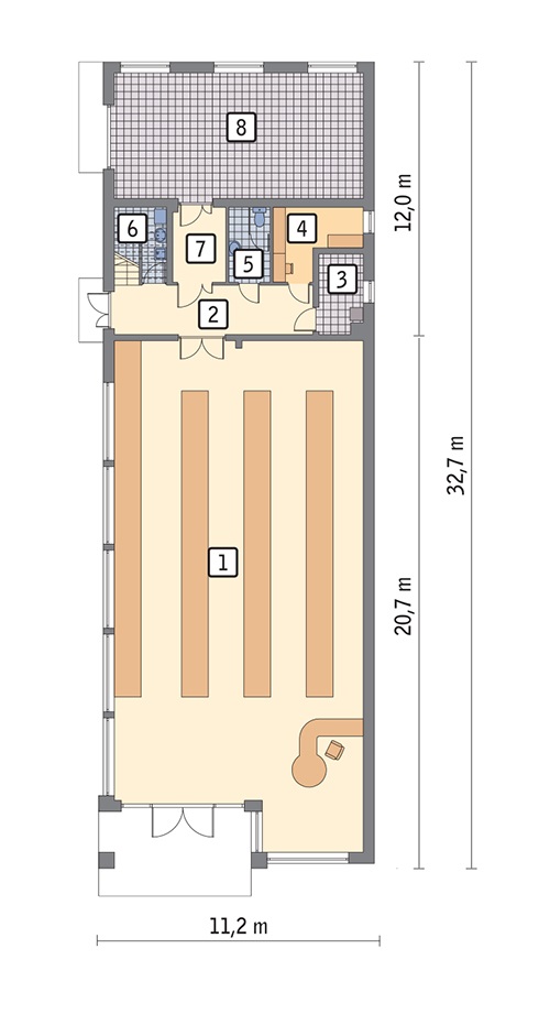 rzut parteru
