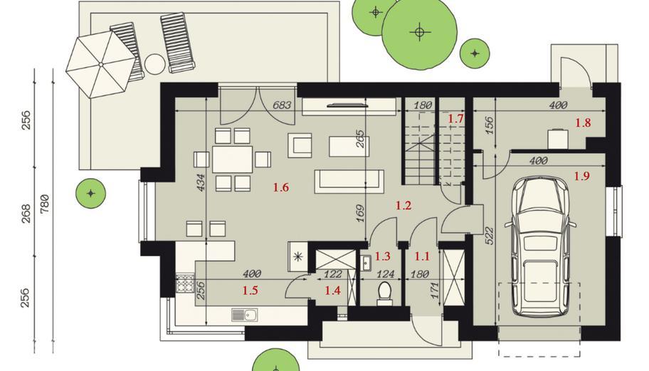 Projekt domu SP005/1 G energo