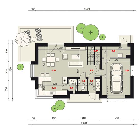 Projekt domu SP005 G energo