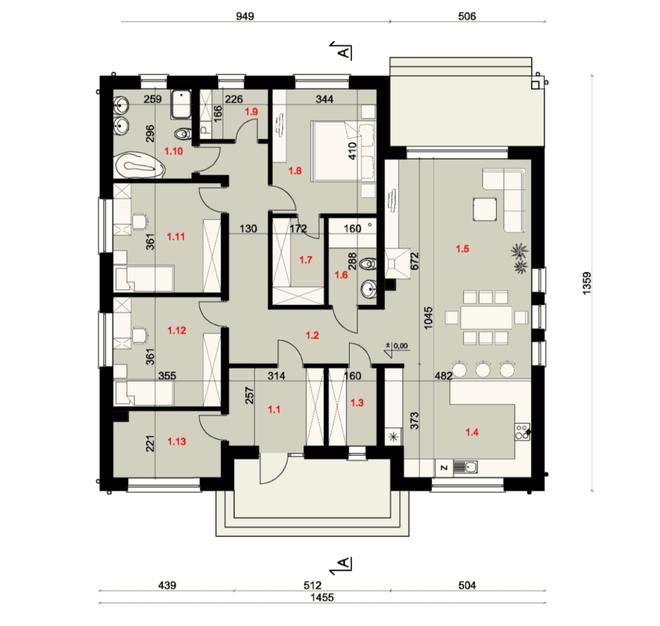 Projekt domu SP006/1 energo