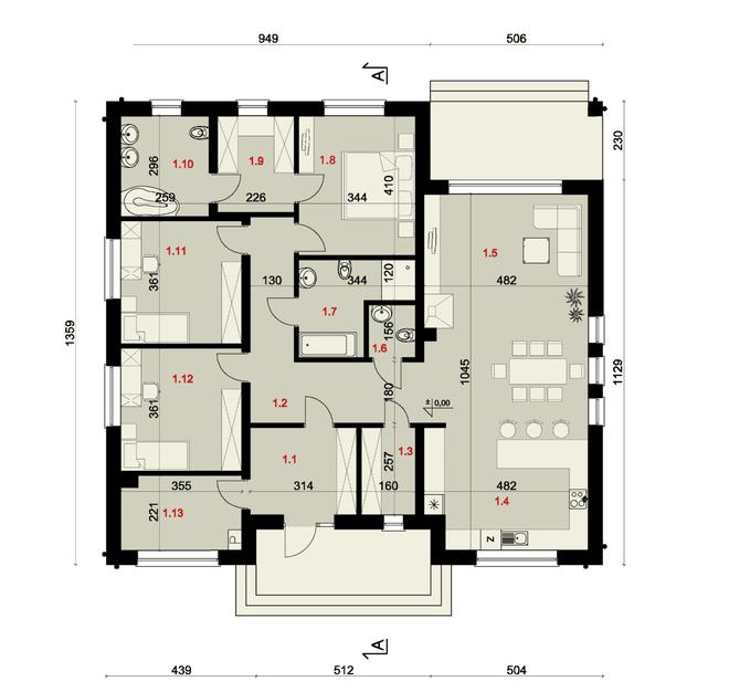 Projekt domu SP006/2 energo