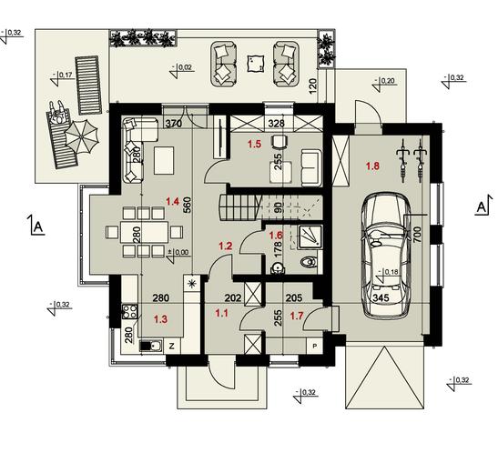 Projekt domu SP008 energo