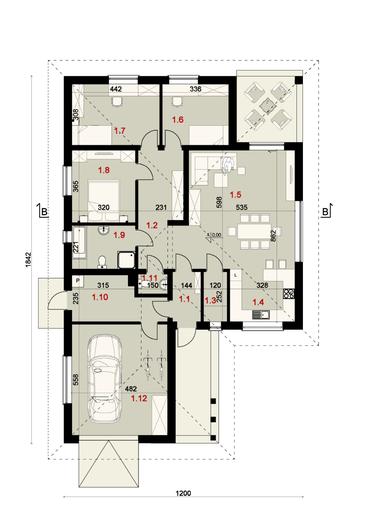 Projekt domu SP014/1 energo