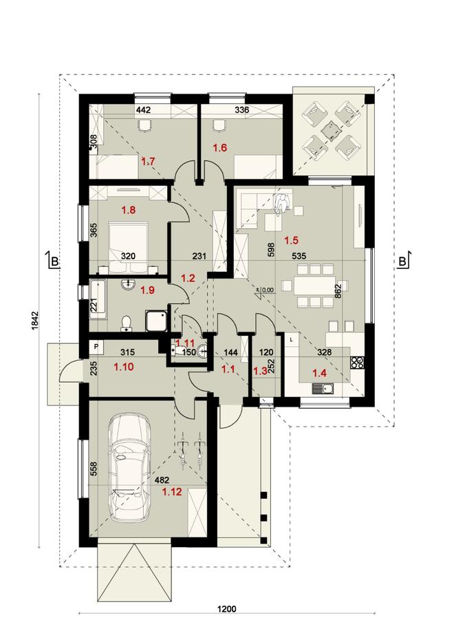 Projekt domu SP014/1 energo