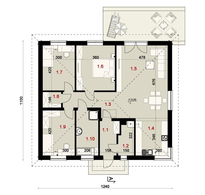 Projekt domu SP015 energo