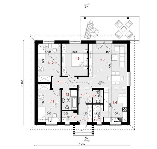 Projekt domu SP015/2 energo