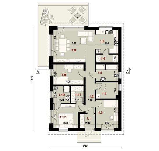 Projekt domu SP026 energo