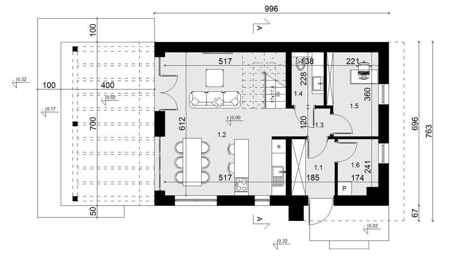 Projekt domu SP040/1 energo
