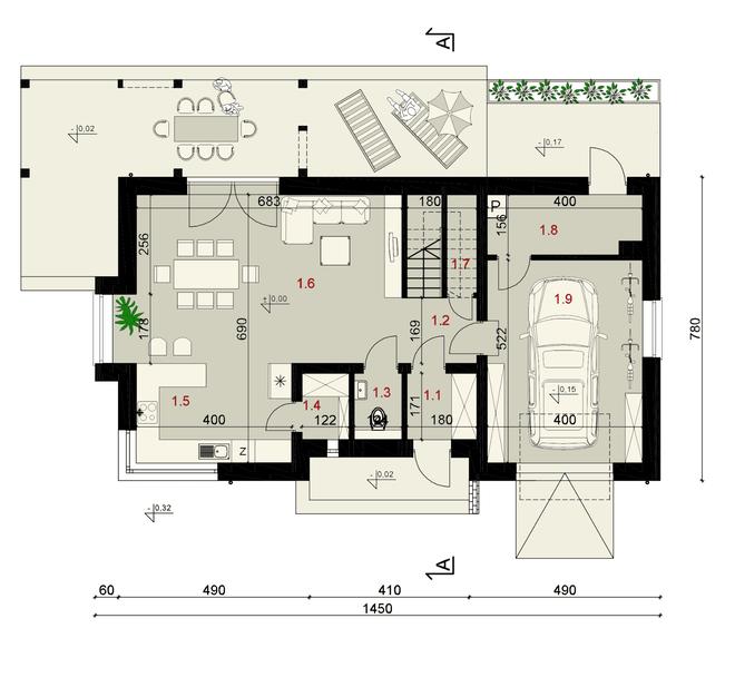 Projekt domu SP044/1 energo