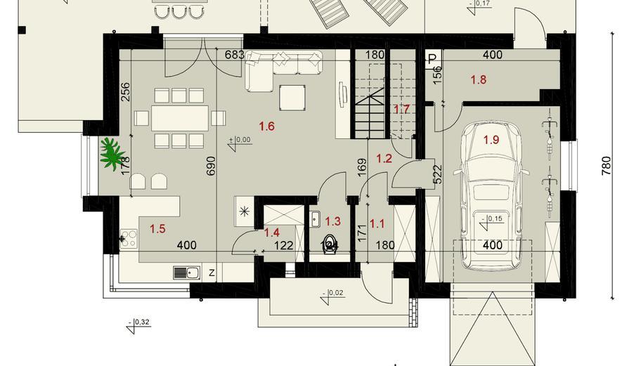 Projekt domu SP044/1 energo