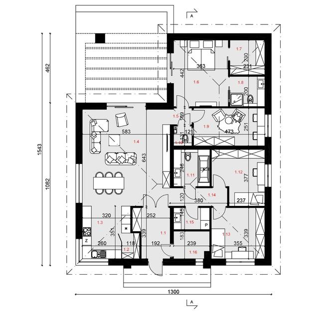 Projekt domu SP045 energo