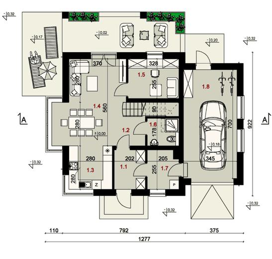 Projekt domu SP047 energo