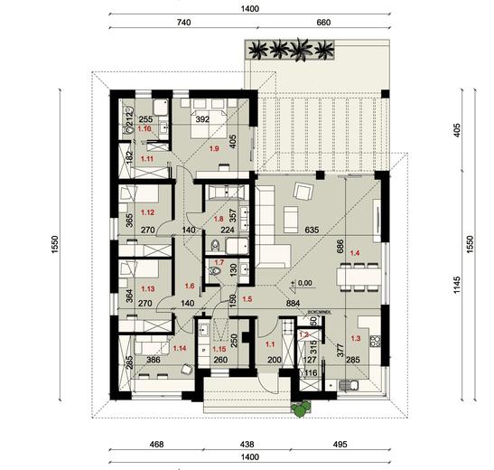 Projekt domu SP049 energo