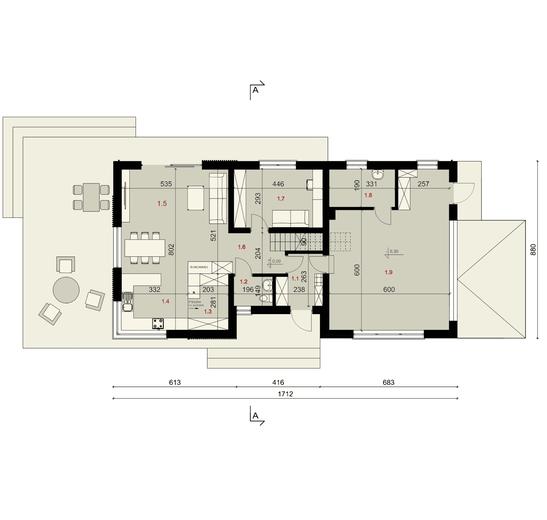 Projekt domu SP050 energo
