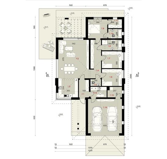 Projekt domu SP055 energo
