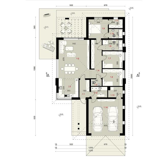 Projekt domu SP055 energo
