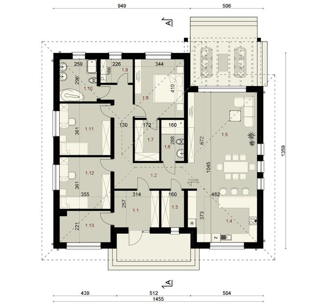 Projekt domu SP060/1 energo