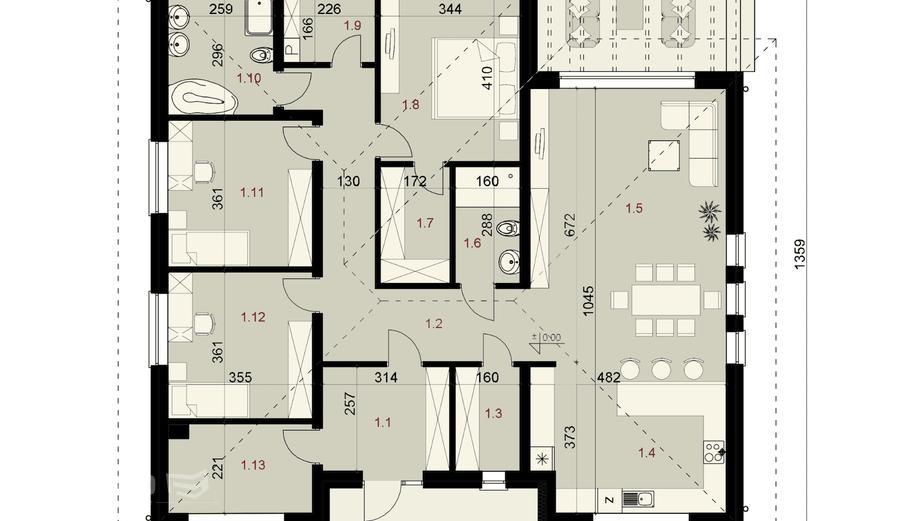Projekt domu SP060/1 energo