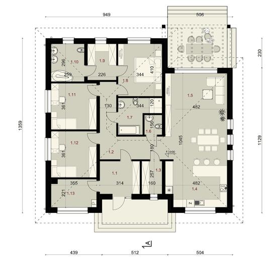 Projekt domu SP060/2 energo
