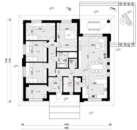 Projekt domu SP071/1 energo