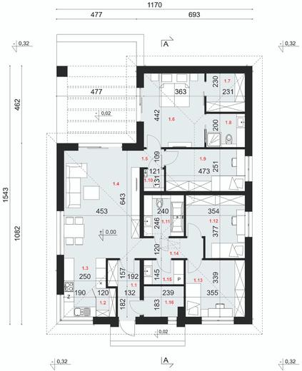 Projekt domu SP085 energo