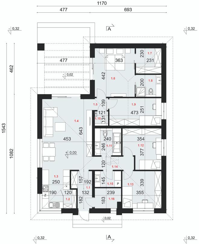 Projekt domu SP085 energo