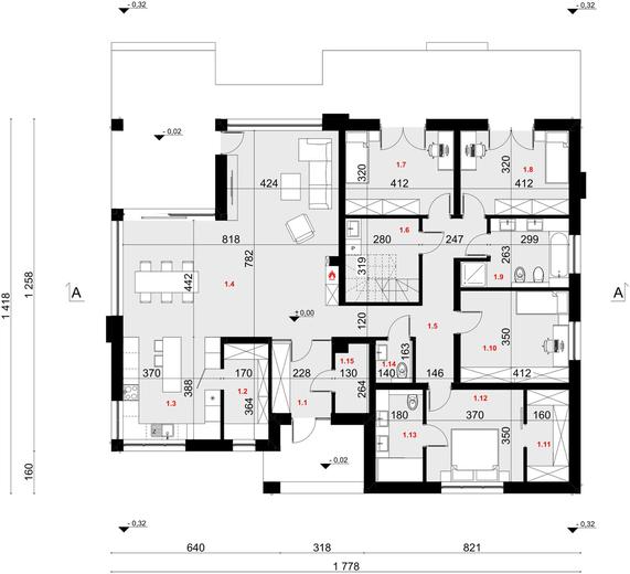 Projekt domu SP086 energo