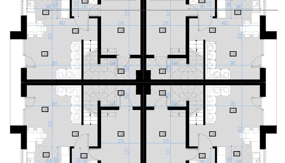 Projekt domu AI06 (czterolokalowy)