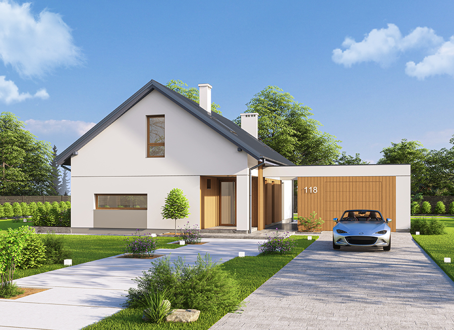 Projekt domu Murator Z widokiem na gwiazdy G1