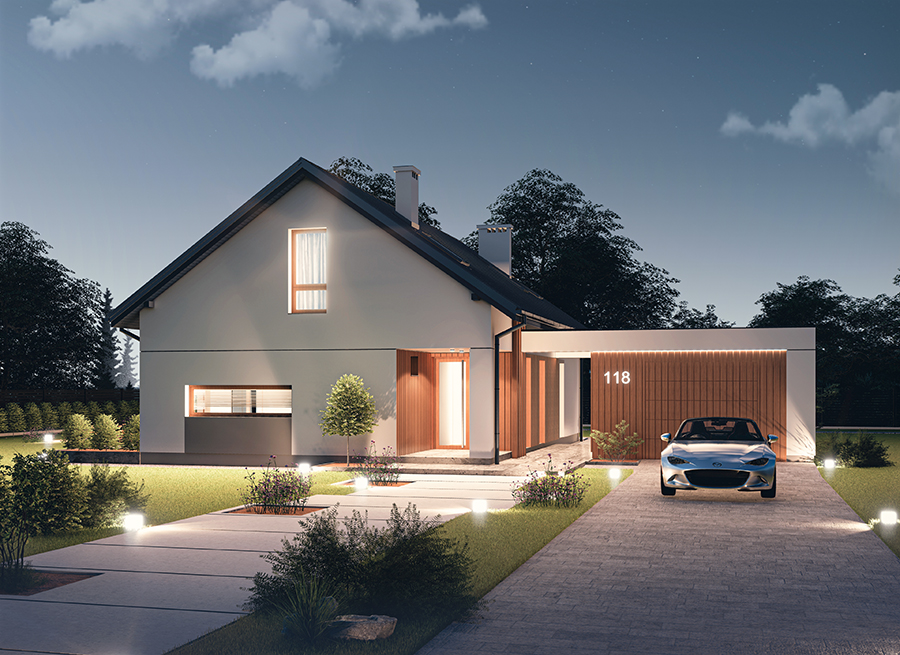 Projekt domu Murator Z widokiem na gwiazdy AG1