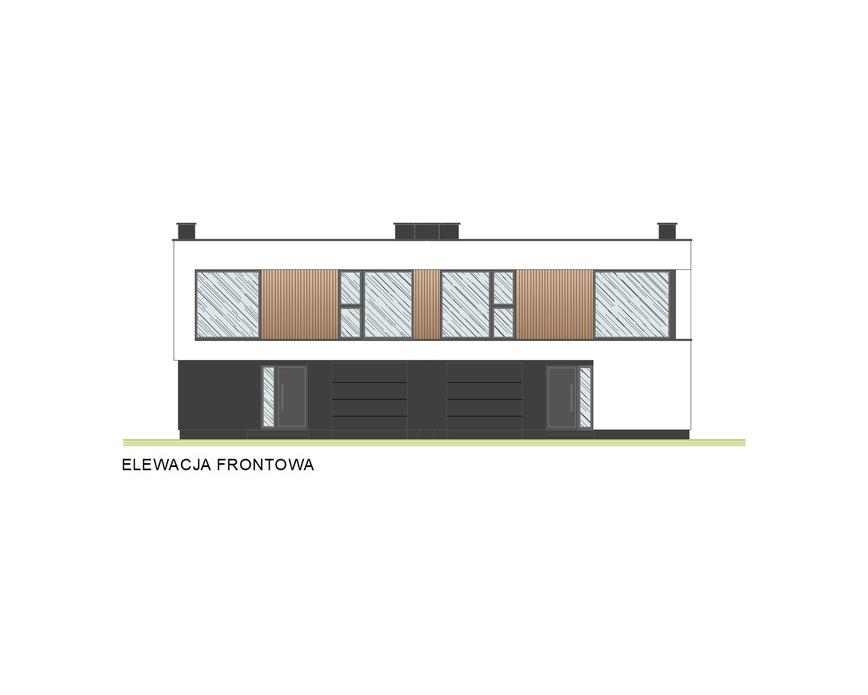Projekt domu A20 (dwulokalowy / bliźniak)
