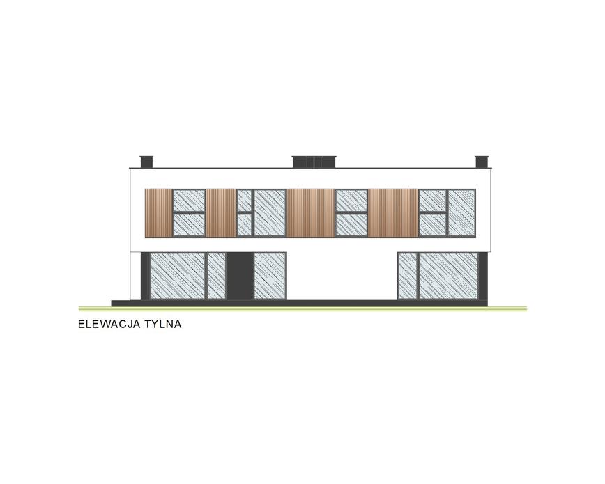 Projekt domu A20 (dwulokalowy / bliźniak)