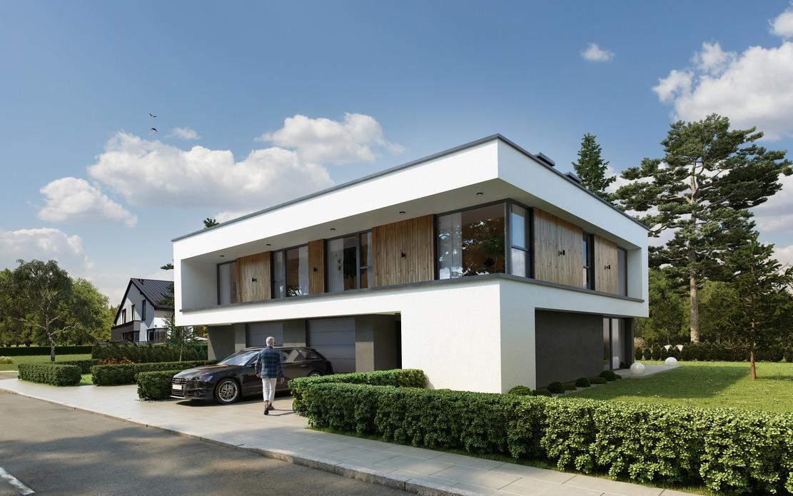 Projekt domu A20 (dwulokalowy / bliźniak)