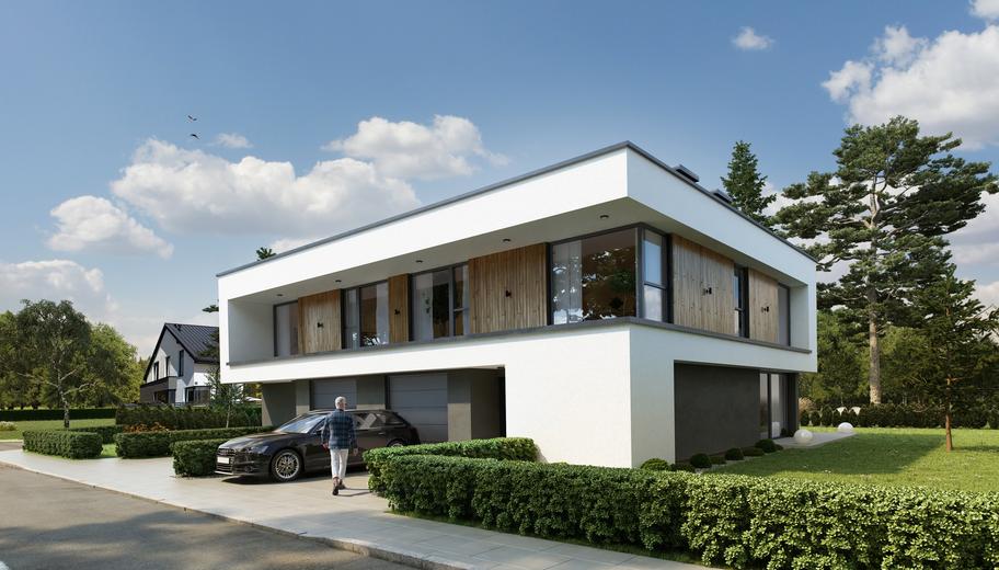 Projekt domu A20 (dwulokalowy / bliźniak)