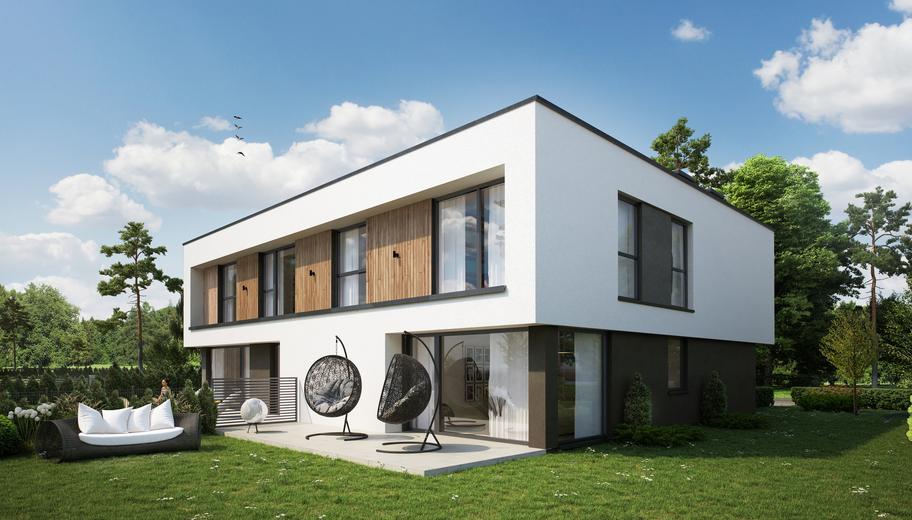 Projekt domu A20 (dwulokalowy / bliźniak)
