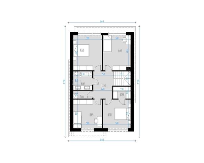 Projekt domu A21