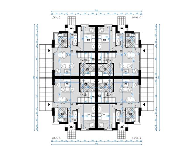Projekt domu AI07  (czterolokalowy)
