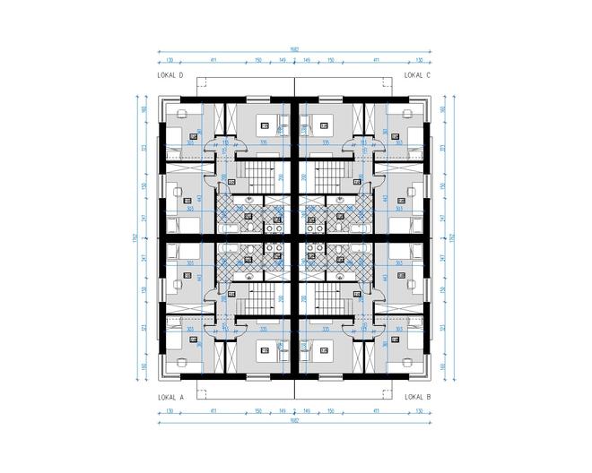 Projekt domu AI07  (czterolokalowy)
