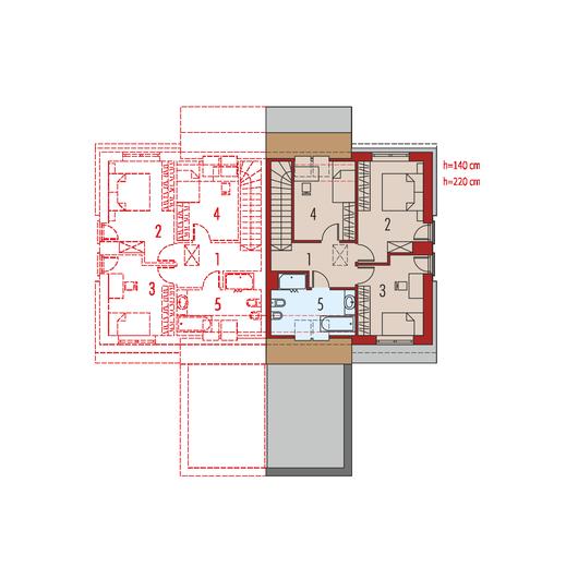 Oliwier z wiatą (bliźniak / dwulokalowy)