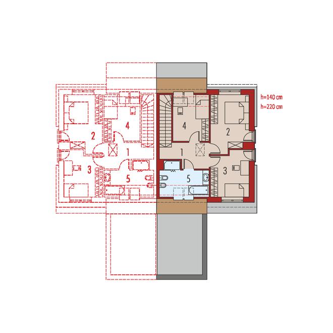 Oliwier z wiatą (bliźniak / dwulokalowy)