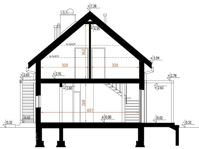 Projekt domu D338